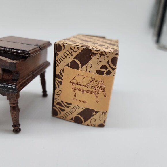 Vintage Concord Miniatures Wooden Coffee table & 2 Side Tables Open Top 1:1 Scal - Picture 2 of 11